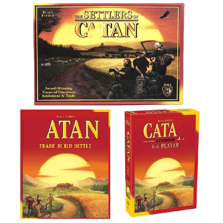 

The settlelers of Catan Board Games Desk Toys for Children Adults Family Table Poker Party Playing Cartas Educational Gift Kids