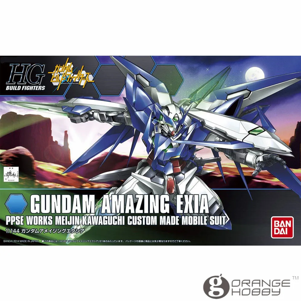 

OHS Bandai HG Build Fighters 016 1/144 Gundam Amazing Exia Mobile Suit Assembly Model Kits