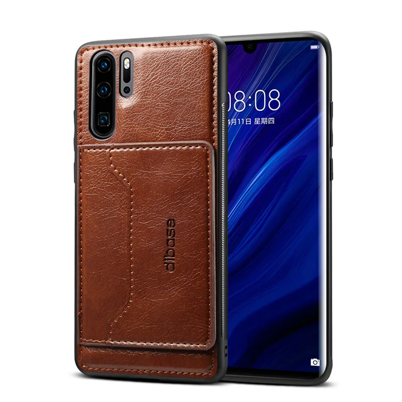 Магнитный кожаный чехол-бумажник чехол для huawei P30 Pro P20 Lite Коврики 20 Pro X 20X Honor 10 Lite слот карты чехол на заднюю панель телефона с подставкой Чехол для телефона - Цвет: Кофе