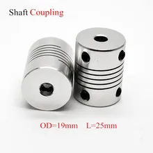 Shaft-Coupler Coupling Cnc-Motor Jaw Aluminium 8mm Flexible 5mm 19x25mm OD 3/4/5-/..