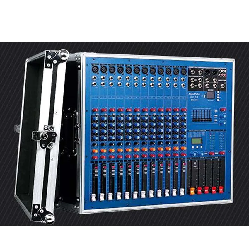 

High-End The new upgrade Large 3200W Power Amplifier 8 / 16 Channel Mixer Mixing Sound Console flight case all-in-one