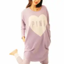 

2017 Women Pajama Spring Autumn Sleepwear Women Long Sleeve Cute Pajamas Girls Kawaii Pajamas Female Night Homewear Plus Size