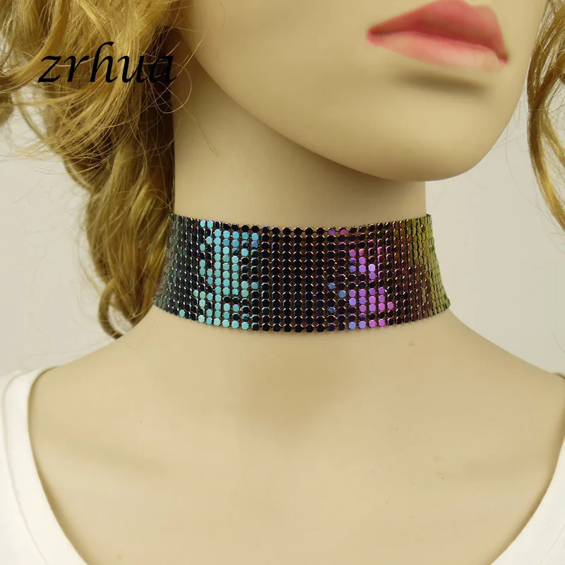 ZRHUA New Statement Trendy Jewelry Choker Multi Layer Necklace Gift for Women Boho Layering Chokers Chockers girls Wholesale - Image 4