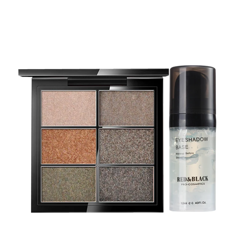 Red&ampBlack Glitter eyeshadow Matte palette Shimmer eye shadow Eye makeup primer base Nude MakeUp set cosmetic Beauty |