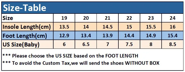 yeeshow size 19-24