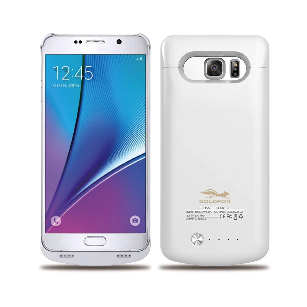 Goldfox For Galaxy Note 5 Extend 4200mah Battery Charging Power Bank Case for Samsung Galaxy Note 5 N9200 Battery Charger Case