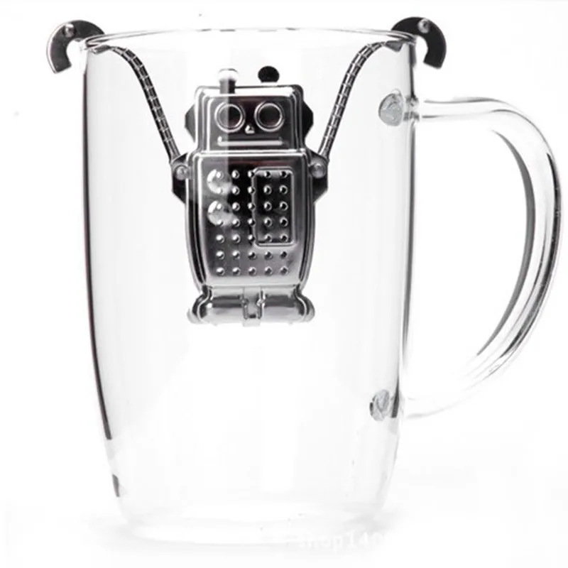

Stainless Steel Robot Rocket Monkey Shaped Loose Leaf Infuser Tea Filter Herbal Spice Strainer Diffuser Worldwide Store