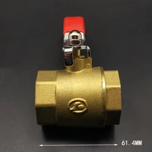 Litght желтый DN25 " BSP Женский латунный шаровой клапан газа воды с ручкой