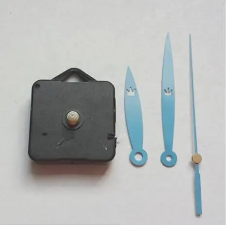 

10 sets mute mechanism Quartz Clock Movement Kit Spindle Mechanism shaft 16mm with hands Wholesale and Retail