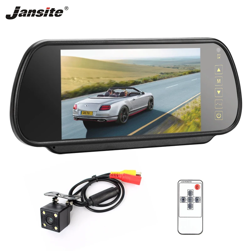 

Jansite 7" TFT LCD display rear view color display with remote control + waterproof reversing standby rear view camera