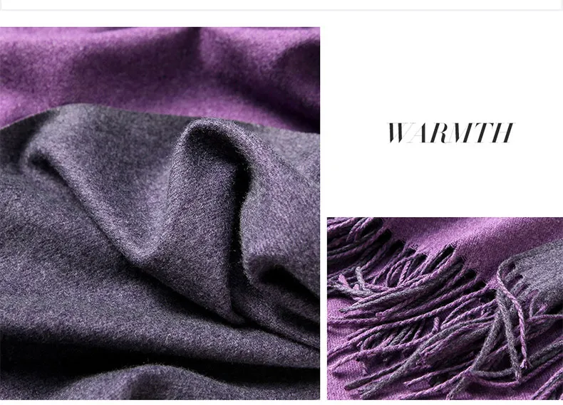1 (13)Winter Scarf Women Men Luxury 2018 Double sided splice Tartan Cashmere Winter Warm Square Plaid Wool Shawl In Women Scarves