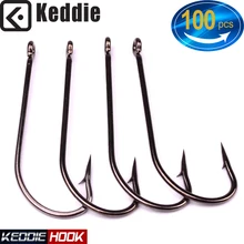 100 шт./лот рыболовные крючки высокие крючки из углеродистой стали джиг большие рыболовные крючки с размером 1#-8/0# джиг одиночные крючки