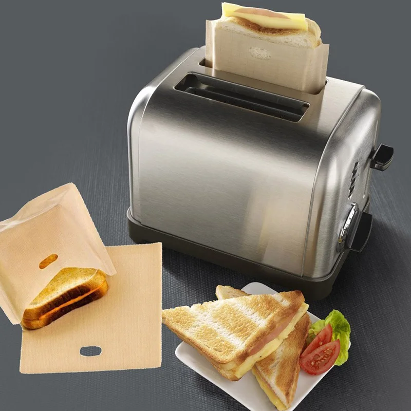 

3 Pcs/Set Non Stick Reusable Heat-Resistant Toaster Bags Sandwich Fries Heating Bags Cooking Tools Gadget Kitchen Accessories