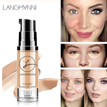 

Full Cover 6 Colors Concealer Makeup 6ml Eye Dark Circles Cream Face Corrector Base Cosmetic Waterproof Make Up Liquid Concealer