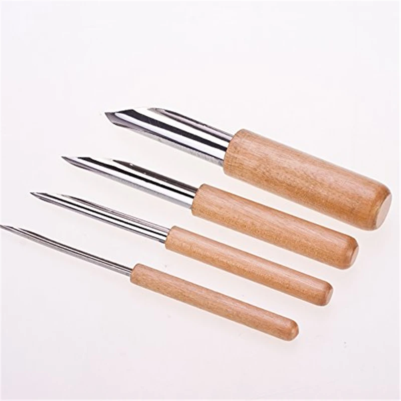 4 Pcs Pottery Clay Tools Half Round Hole Sludge Cutters Pottery