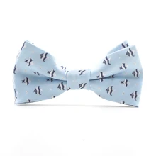 Новые мужские и женские вечерние галстуки-бабочки в стиле рыбьего клуба, деловые повседневные синие галстуки из полиэстера