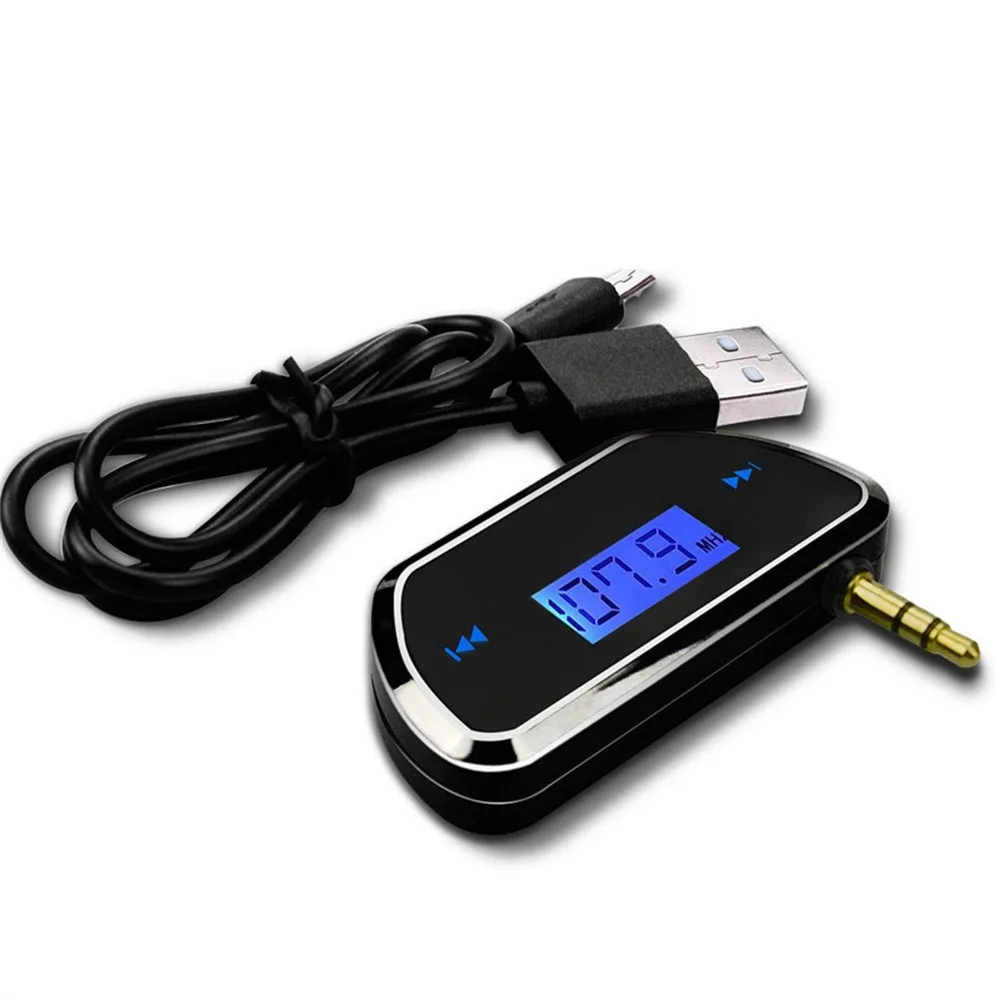 

Multifunction 3.5mm Wireless Auto MP3 FM Transmitter For Universal Phone Car Radio Adapter Usb To Mp3 Adapter FM Modulator H0130