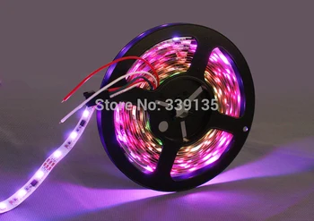

DC12V 60leds ws2811 rgb led strip digital pixel light;60leds/m with 20pcs WS2811 IC,5M/roll,White PCB,Waterproof silicon coating
