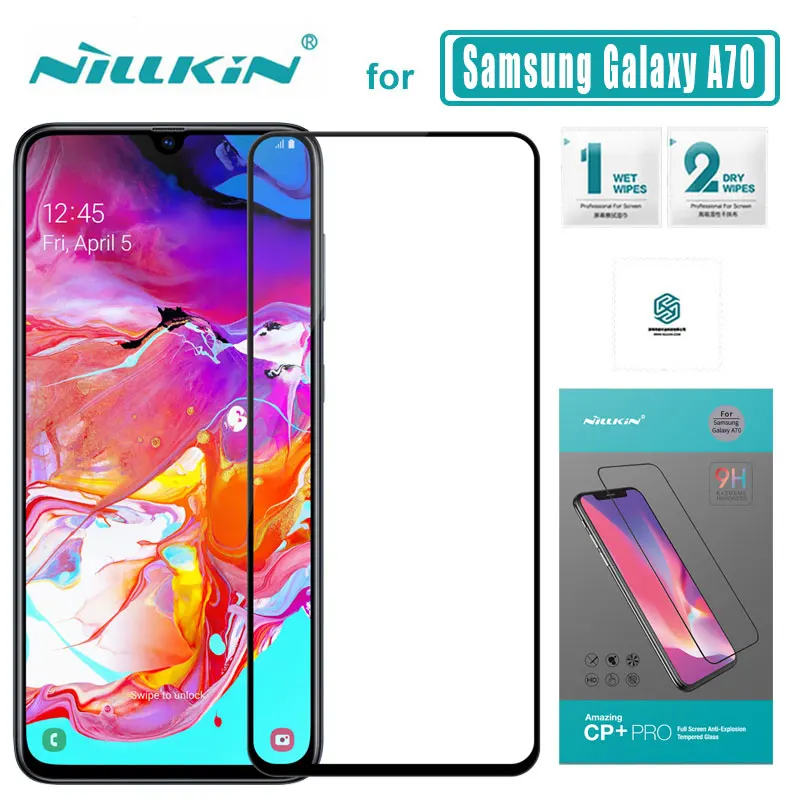 

for Samsung Galaxy A70 A20s A90 A80 A60 A50 A30 Glass Nillkin CP+PRO Anti-Explosion Full Cover Tempered Glass Screen Protector