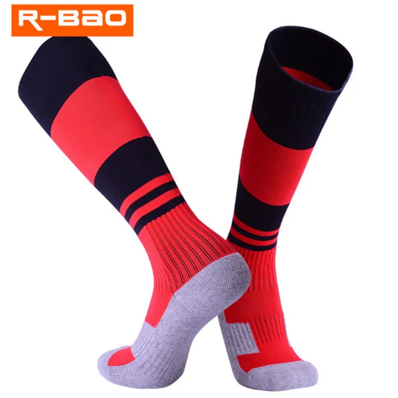 Kids Soccer Socks (2 pairs/lot) R BAO/RB6606 Cotton Children Football