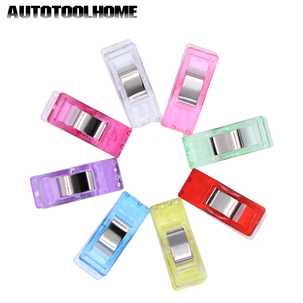 

50Pcs Plastic Wonder Clips for DIY Holder Patchwork Fabric Quilting Craft Sewing Knitting Suspender Garment Clip