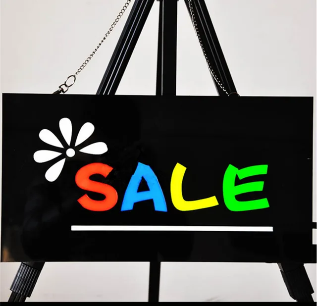 new shop sale auction sales sold on the cheap led store open signs auction sign