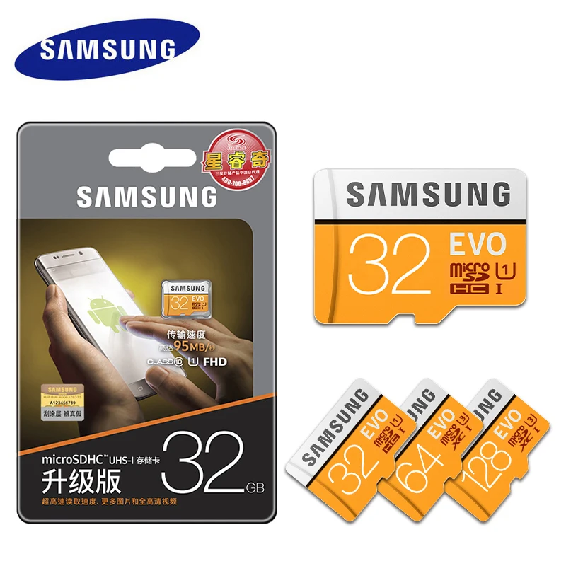 Samsung Evo plus micro sd 64 GB 128 GB U3 SDXC 32 GB tf карты class 10 микро sd карты U1 Карта памяти SDHC Бесплатная доставка