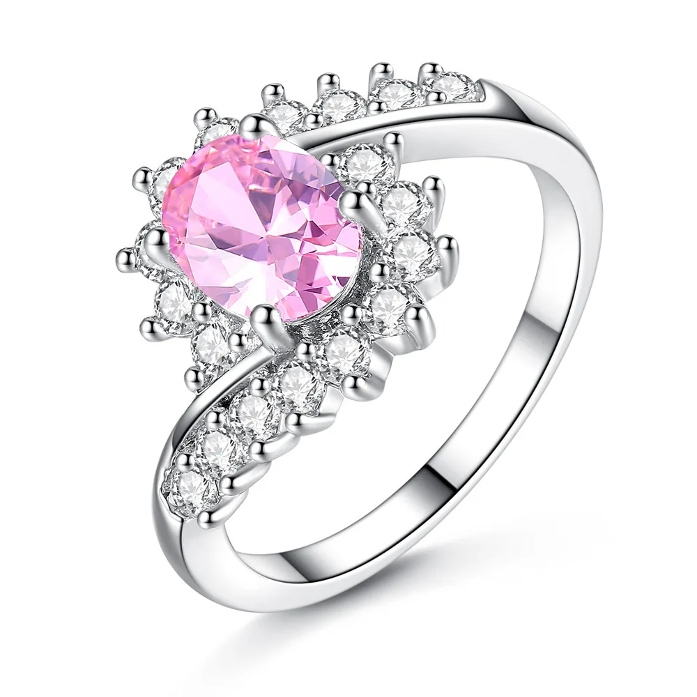 

Trendy Geometry Cubic Zirconia Ring Beautiful Ring For Women Girl Engagement Wedding Gift Jewelry Bridesmaid Gifts