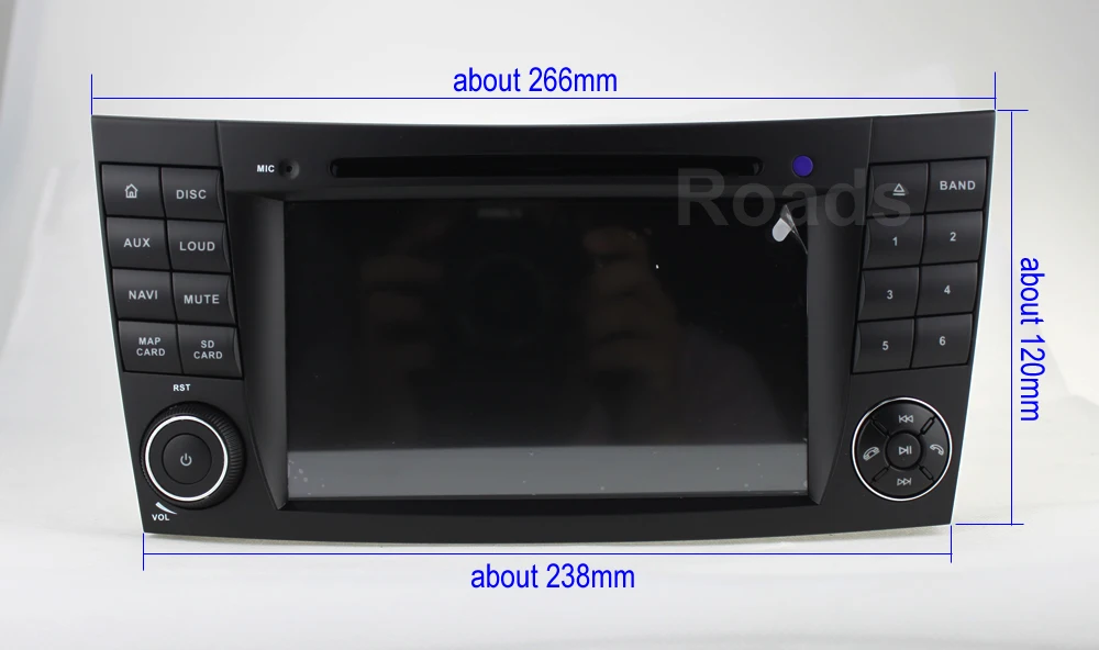 Discount DSP 64G PX6 Android 9.0 Car DVD player For Mercedes Benz E-class W211 E200 E220 E300 E350 E240 E270 E280 CLS CLASS W219 1