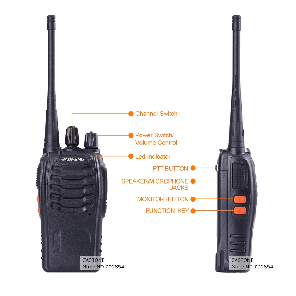 Самый дешевый 888s 5 Вт Baofeng Walkie Talkie мини радио Портативный трансивер UHF 400 470 МГц