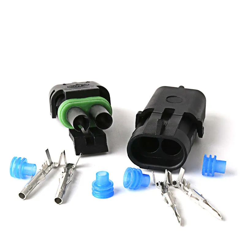 

5 set 2 Pin 12015792 12010973 Female Male Injector Socket Waterproof Automobile Connector