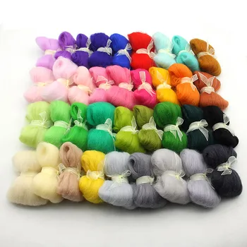 

Soft Wool Natural Dyed 3g Needle Felting Fiber For DIY Crafts Sewing Needlework Poke Handiwork Accessories Needle Craft Wool Dec