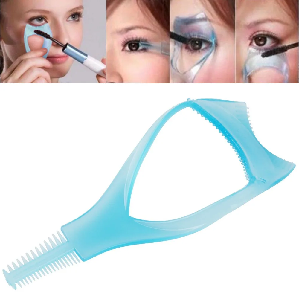 

New Arrival Mascara Shield Guard Eyelash Comb Applicator Guide Card Eyelash Brush Curler For Lady Makeup Tool