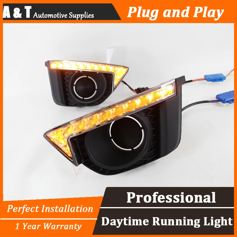 car styling For Honda FIT LED DRL For Honda FIT High brightness guide LED DRL led fog lamps daytime running light For bucktooth