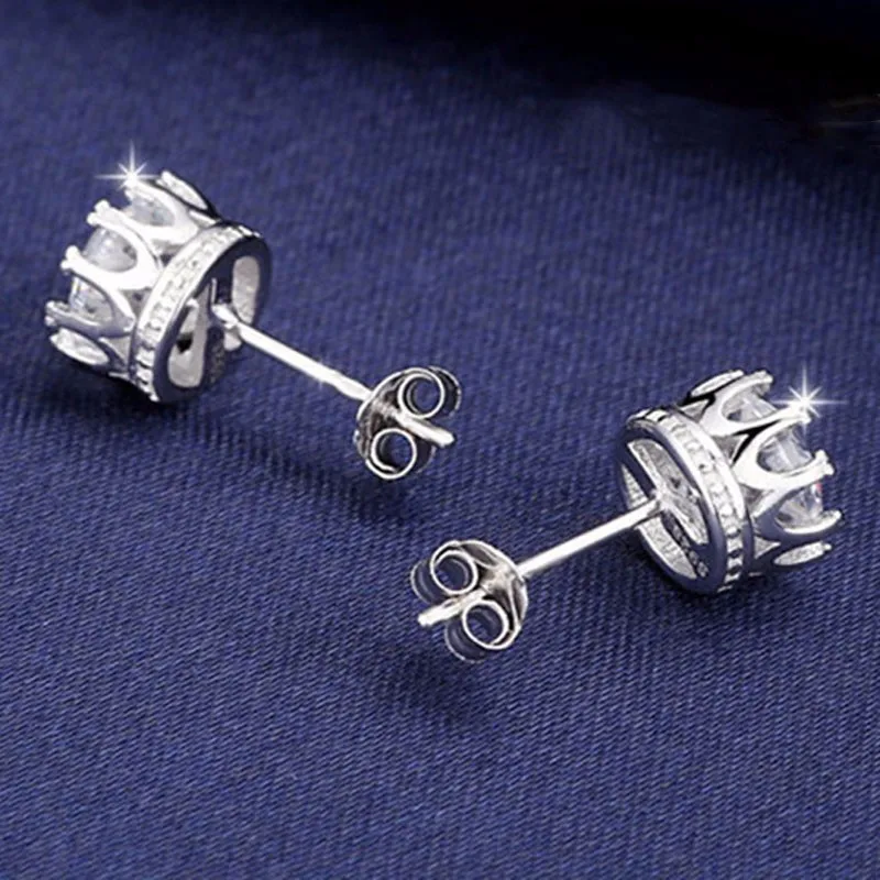 

Cubic Zirconia Stone Earring Romantic Jewelry Wedding Fashion Woman Stud Earrings 2019 Bts Acessorios Korean Elegant Silver