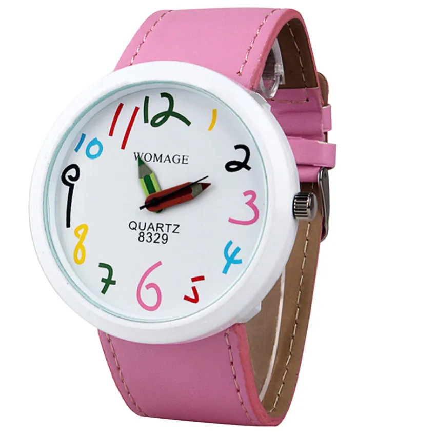 

Irisshine i09 women Watch Pink Fashion Women Ladies Girls Pencil Quartz Bracelet Leather Wrist Watch wholesale free shipping