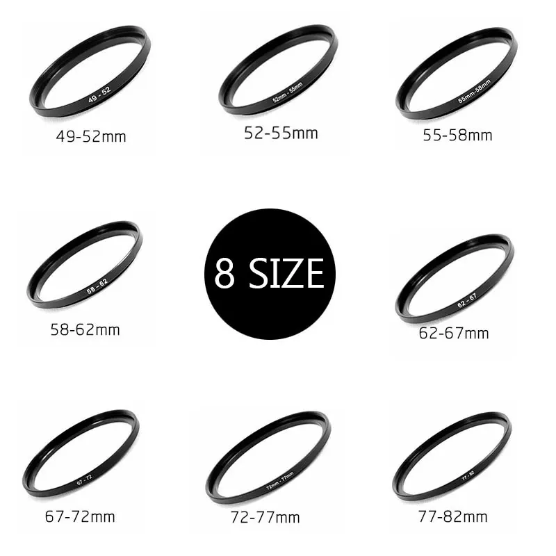 Adaptador filtro Step-up anillo adaptador 52mm-58mm 52-58