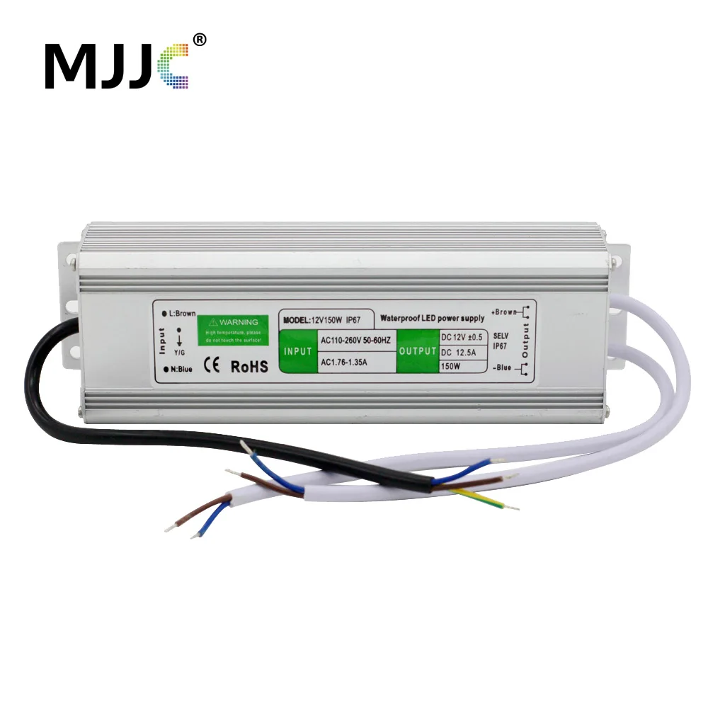 Unidad de fuente de alimentación LED de 12V y 24 V, controlador de transformador electrónico CA 110V, 220V a 12, 24 V, 10W, 30W, 36W, 60W, 100W, 150W, impermeable IP67|electronic transformer|transformer