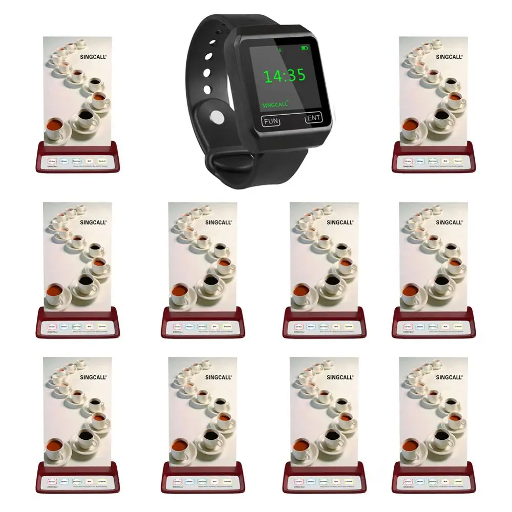 Singcall Wireless Restaurant Calling System, Beeper Pager,1 Mobile
