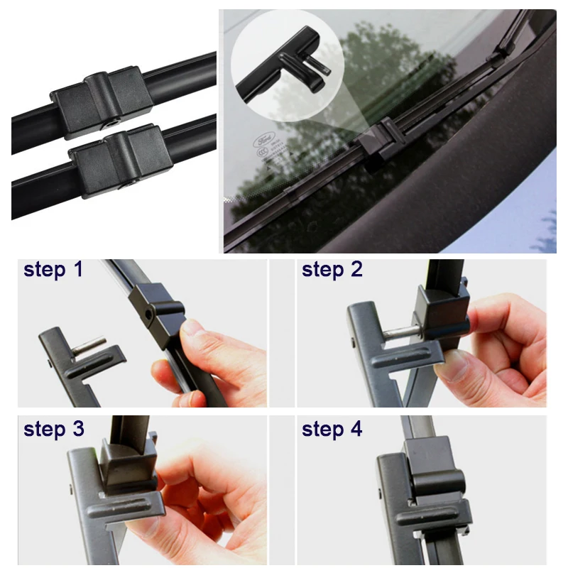 Oge Wiper Blade For Ford Focus 2 2004 2005 2006 2007 2008 2009 2010 2011 High Quality Natural Rubber Car Accessories