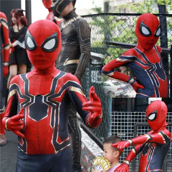 

Kids Spider-man Homecoming Cosplay Costume Ironman Zentai Spider Man Superhero Bodysuit Suit Jumpsuits Boy Children Adult