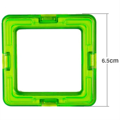 1 шт. магнитных блоков DIY building один кирпичи часть Аксессуар строительство магнит дизайнер Развивающие игрушки для детей Рождественский - Цвет: Коричневый