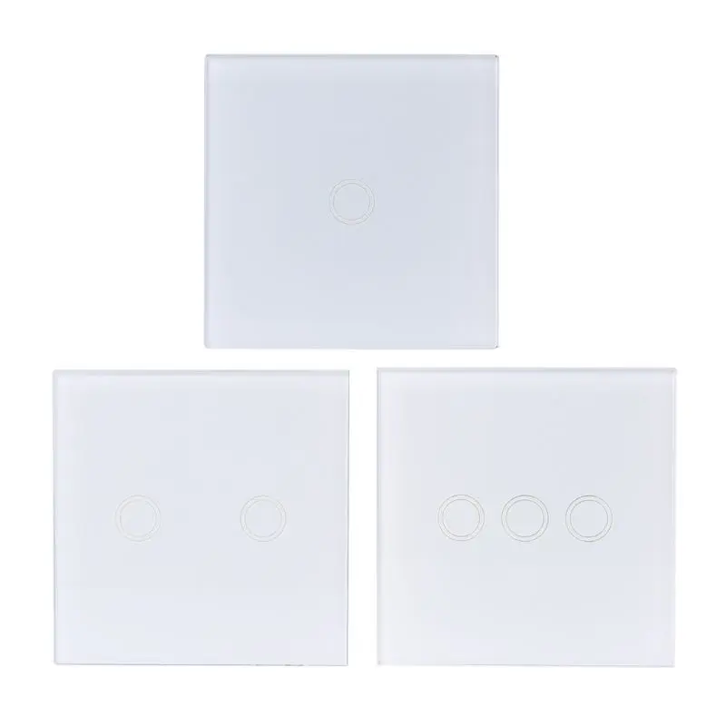 

433MHZ 86 Type Wireless Glass Panel Remote Control Wall Touch Switch RF Controller Sticker For Home Room LED Light Lamp Supplies