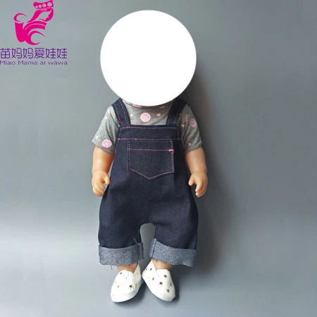 Doll clothes pants 43cm new Born baby doll 1" dolls outwear baby girl gift - Цвет: 4