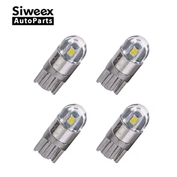 

4x W5W 2-3030 SMD Car T10 LED 194 168 Wedge Replacement Reverse Instrument Panel Lamp For Clearance Light Interior Reading Bulb