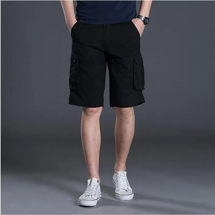 Для мужчин военных грузов шорты Новый 2018 бренд армейские камуфляжные шорты Для мужчин хлопка свободный работы Повседневное Короткие штаны
