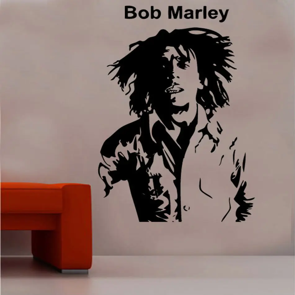 

Bob Marley a love sticker reggae music mural vinyl wall decal detachable poster home art design decoration 2YY1
