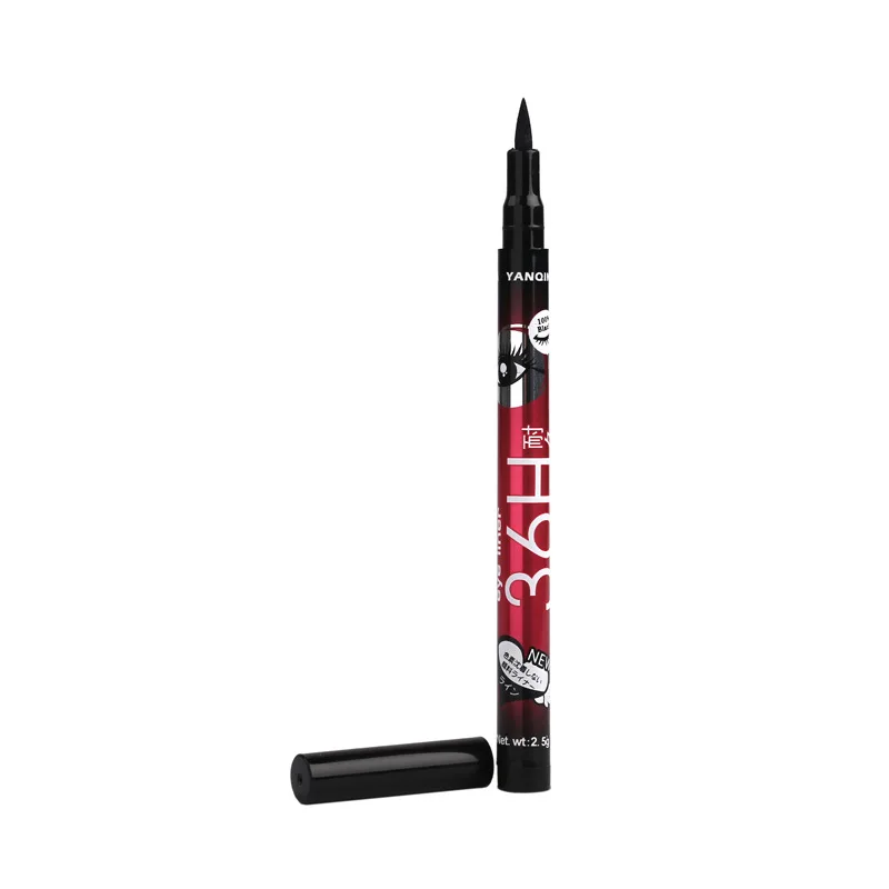 No Shading Eyeliner Pen 36 Hours Long Lasting Portable Black Waterproof