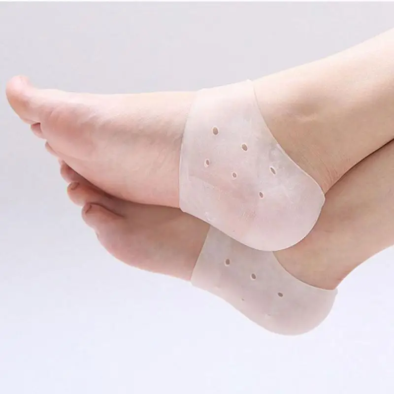 1 пара поддержка щиколотки для спорта поставки силиконовый мягкий гель пятки носки Защита ног предотвращает сухость кожи эластичный стрейч увлажняющий#2