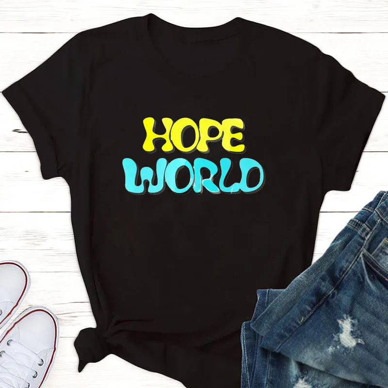 Hope World J-Hope mixtape hixtape футболка Kpop Jungkook Merch jungkook suga kpop Suga | Женская одежда